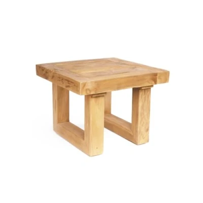 Afbeelding van Bazar Bizar De Reclaimed Teak Bijzettafel Naturel