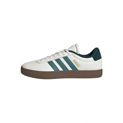 Image de adidas Homme VL COURT 3.0 SHOES, core white/preloved teal/aurora ivy, 42 2/3 EU