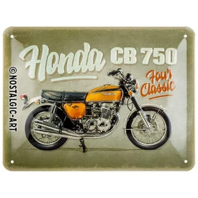 Afbeelding van Metalen Bord 15x20 cm Honda Motorcycle CB750 Four