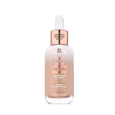 Afbeelding van Deborah Milano Skin Booster Foundation Serum LSF 15, N.1 Light, energiebesparend en helder, met vitamine C, natuurlijke werking, uniform ingegroeid, 30 ml