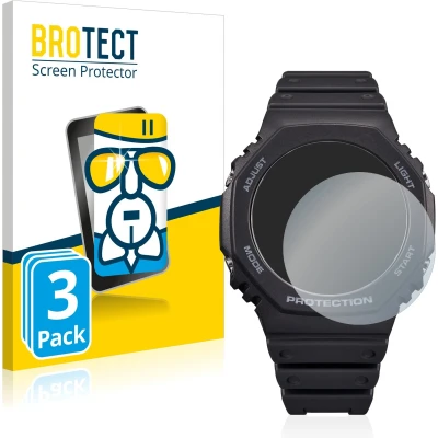 Afbeelding van BROTECT Screenprotector voor Casio G Shock GA B2100 Folie Beschermfolie Beschermglas transparant (3 Stuks)