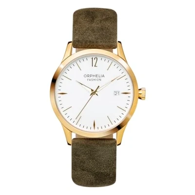 Afbeelding van Orphelia Suede OF714822 Horloge Leer Groen Ø 36 mm