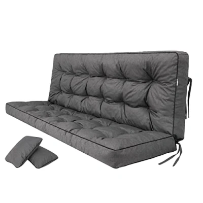 Afbeelding van Palletkussens, outdoor schommelbank, tuinbank met rugleuning Waterdicht en hoogwaardige kwaliteit XL, zitbreedte: 180 cm