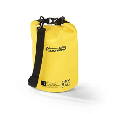 Afbeelding van Where Tomorrow PVC dry bag Style 01 5L geel