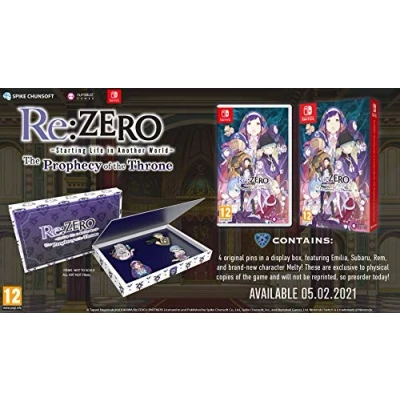 Image de Re:ZERO Starting Life in Another World the Prophecy of Throne Badge Edition Nintendo Switch