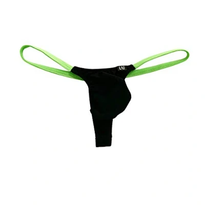 Afbeelding van Yomie Ademende string met lage taille voor heren, dagelijks comfortabel modal ondergoed zwart.
