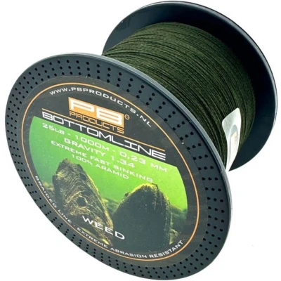 Afbeelding van PB Products Bottom Line Weed Gevlochten lijn 0.23mm 25lb (1000m)