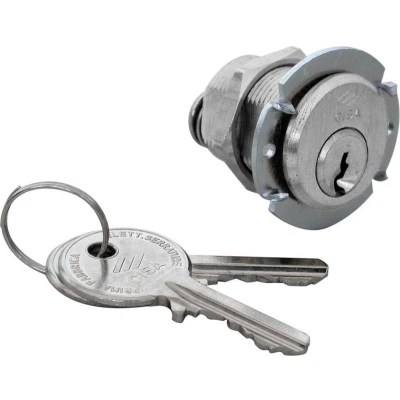 Afbeelding van Cisa automatencilinder 25mm zonder haak messing mat vernikkeld