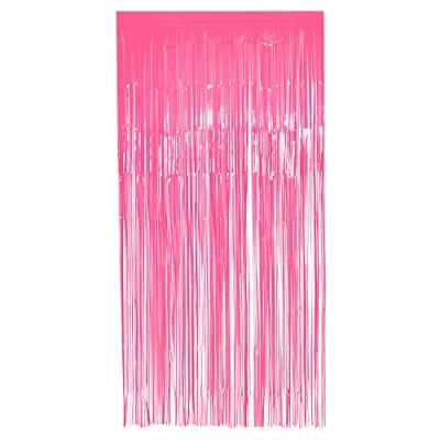Image de Rideau de porte rose fluo 200x100cm