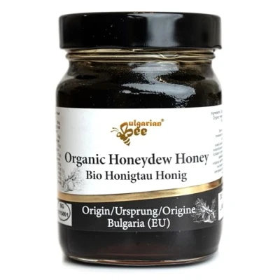 Afbeelding van 450 g Biologische honingdauw honing uit het bergbos, zwarte eiken, zuiver, zonder additieven