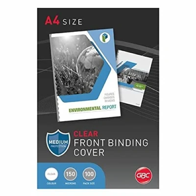 Afbeelding van GBC omslagen HiClear ft A4, pak van 100 stuks, transparant, 150 micron