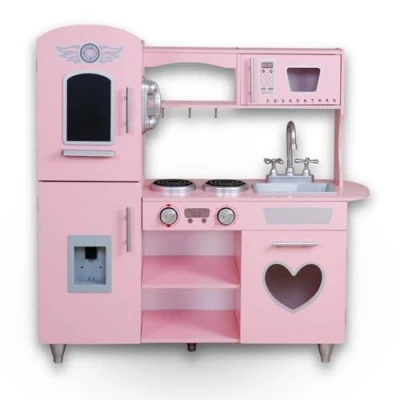 Afbeelding van Rijoka Houten Speelkeuken Rosa Kinderkeuken 85x33x89cm