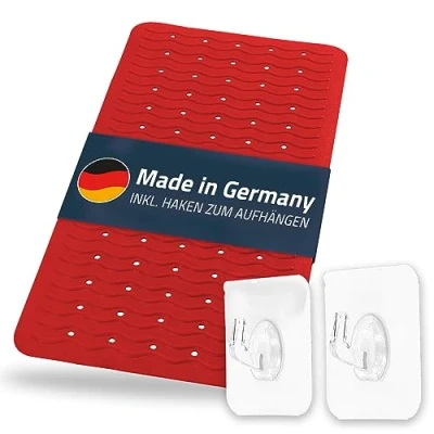 Image de RIDDER Playa 683030 Tapis de Bain Bleu Néon 38 x 80 cm, Red, 38x80 cm
