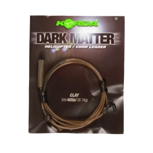 Image de Korda Dark Matter Helicopter Chod Leader 40lb 18.1 kilo (1m) Kleur : Weed