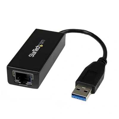 Image de StarTech.com adaptateur réseau USB 3.0 vers Gigabit Ethernet Convertisseur RJ45 M/F Blanc