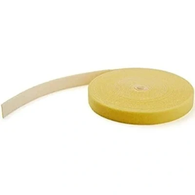 Afbeelding van Hook and Loop Tape 50 ft. Reusable Adjustable Cable Ties Yellow (HKLP50YW)