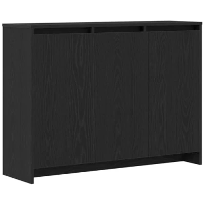 Afbeelding van vidaXL Dressoir Zwart Eiken Engineered Hout Middelgroot Opslag