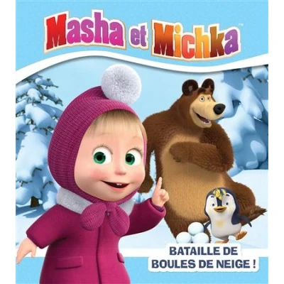 Image de Masha et Michka Bataille de boules neige !