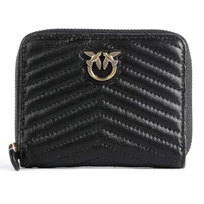 Afbeelding van Pinko Taylor ZIP Around Chevron Portemonnee, Dames, Maat: One Size, Black