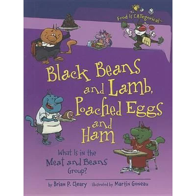 Afbeelding van Black Beans and Lamb, Poached Eggs Ham