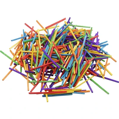 Afbeelding van Luciferhoutjes, l: 5 cm, d: 2 mm, 500 gr, diverse kleuren, berkehout