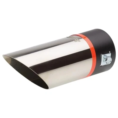 Image de Simoni Racing Embout d&#039;Échappement Rond/Oblique Inox Ø60xL175mm Montage &gt;60mm