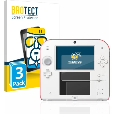 Afbeelding van 3x BROTECT AirGlass Glas Screenprotector voor Nintendo 2DS