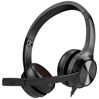 Afbeelding van Creative Chat USB, On Ear headset Kabel Stereo Zwart Volumeregeling, Microfoon uitschakelbaar (mute)