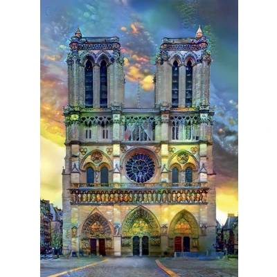 Afbeelding van Bluebird Puzzle Cathédrale Notre Dame de Paris 500 Teile.