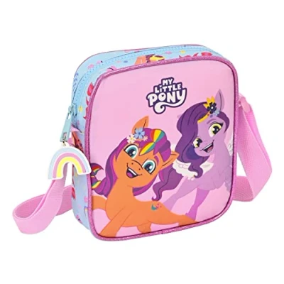 Afbeelding van Schoudertas My Little Pony Wild &amp; free Blauw Roze 16 x 18 4 cm