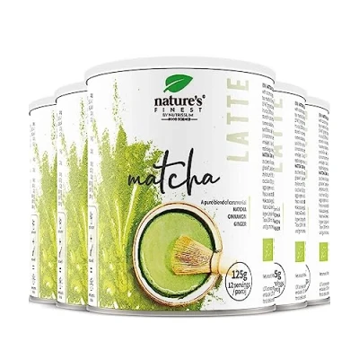 Afbeelding van Nature&#039;s Finest Matcha Chai Latte Gezond en smakelijk alternatief voor koffie Koffievervanger Energieboost, vermindering van vermoeidheid Getest op kwaliteit door externe leveranciers.