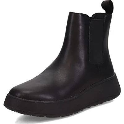 Afbeelding van FitFlop F Mode Leren Chelsea Laarzen ZWART Maat 36