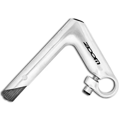 Afbeelding van Zoom stuurpen aluminium 25,4 mm voor vaste fiets, racefiets met snelheid, zilver 100