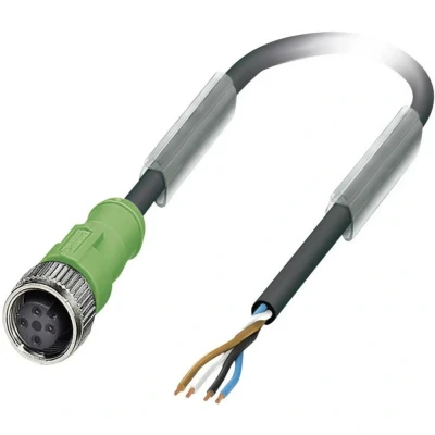 Afbeelding van Phoenix Contact 1668111 Sensor/actuator connector, geassembleerd M12 Aantal polen: 4 Bus, recht 3.00 m 1 stuk(s)