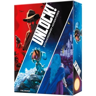 Afbeelding van Space Cowboys Unlock! Extraordinary Adventures Escape Room gezelschapsspel voor volwassenen en gezinnen vanaf 10 jaar, 1 tot 6 spelers, 60 minuten per spel