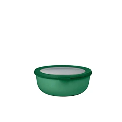 Image de Mepal Bol Multifonction Cirqula Rond Boîte Conservation Alimentaire avec Couvercle Convient comme de Hermétique pour le Réfrigérateur, Micro ondes &amp; Congélateur 1250 ml Vivid green