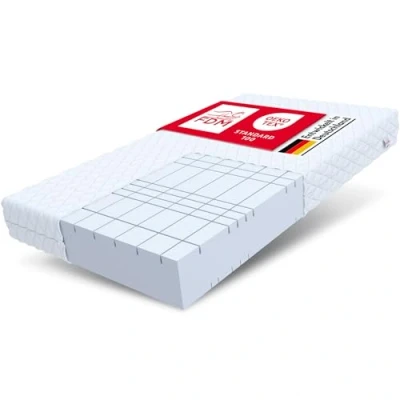 Afbeelding van FDM Pearl Koudschuimmatras 90 x 200 cm, hoogte 20 hardheid H4, 7 steunzones, Öko Tex gecertificeerd, geschikt voor mensen met een allergie, wasbare overtrek, HR schuim