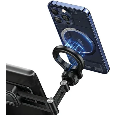 Afbeelding van USAMS US ZJ076 opvouwbare magnetische houder voor een dashboard. zwart/zwart ZJ76ZJ01