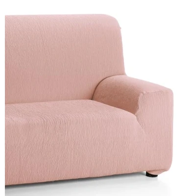 Afbeelding van Martina Home Emilia bankovertrek, elastisch, zalm, 4 zits
