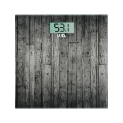Image de LAICA Electronic Personal Scale Balance Personnel Place Bois électronique LCD, 78 x 35 mm, Bois, 303 20 mm