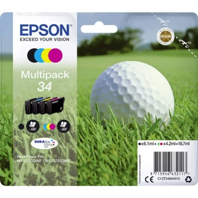 Afbeelding van Epson 34 (C13T34664010) Inktcartridge 4 kleuren Voordeelbundel
