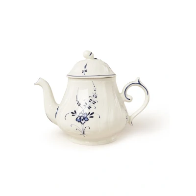 Afbeelding van Villeroy &amp; Boch Vieux Luxembourg Theepot 1,1 Liter Gebroken Wit