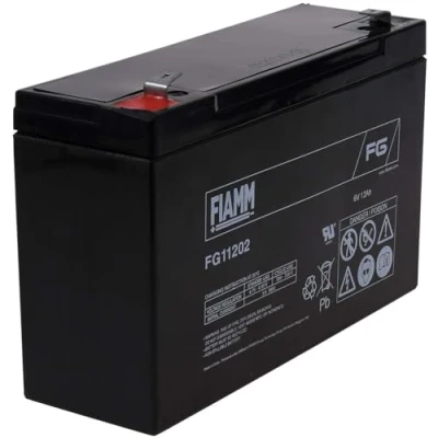 Afbeelding van FIAMM FG11202 VDs 6 V 12 Ah vervangende accu voor aasboot, Baitbott, voederbak, V, loodzuur