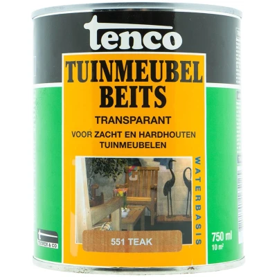Afbeelding van Tenco Tuinmeubelbeits teak 551 Buiten onderhoud