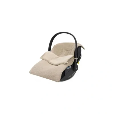 Afbeelding van Jollein Voetenzak voor Autostoel Kinderwagen Basic Knit Olive Green