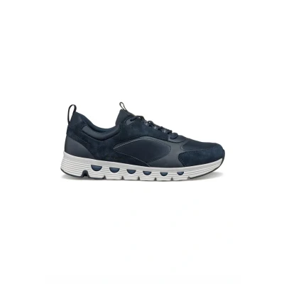 Afbeelding van Geox Spherica ECUB Sneakers laag, Heren, Maat: 41, Blau Leer