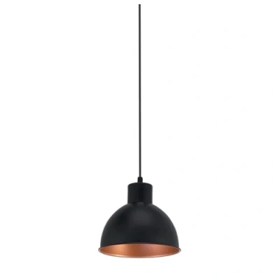 Afbeelding van EGLO Truro 1 Hanglamp E27 Ø 21 cm Zwart/Koper