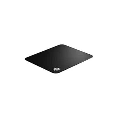 Image de SteelSeries QcK Tapis de souris gaming, grand tissu à bords cousus, extra durable et optimisé pour les capteurs jeu Noir