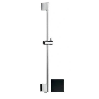 Afbeelding van SB Rubinetterie Universale glijstang 90cm met watertoevoer mat zwart 1208955229