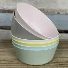 Afbeelding van Ikea Kalas 204.613.78 kunststof kommen, pastelkleuren, 6 stuks